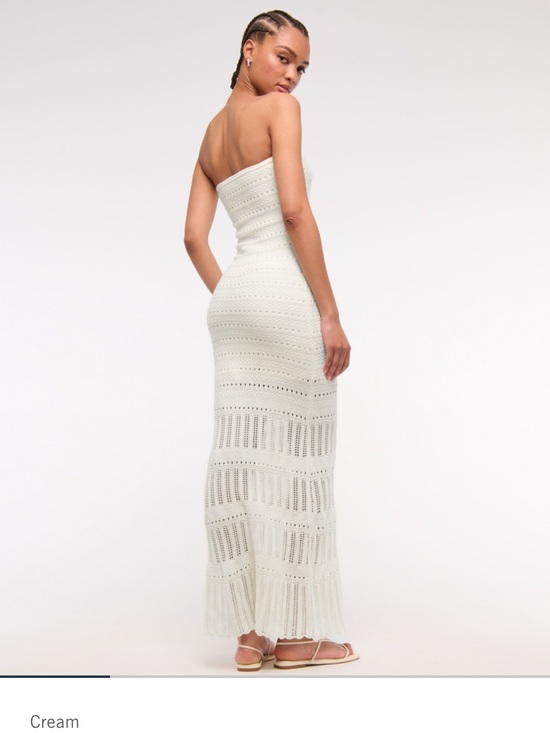 Abercrombie & Fitch Dresses & Skirts - Abercrombie Strapless Crochet-Style Maxi Dress — Size M